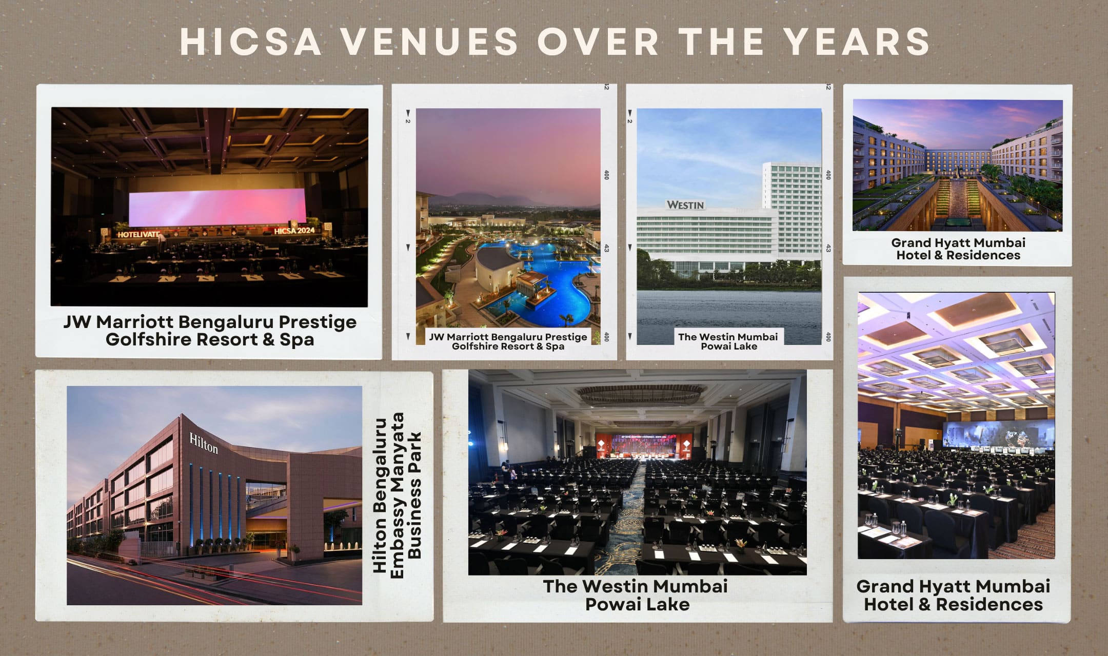 Hotel conference venue setup